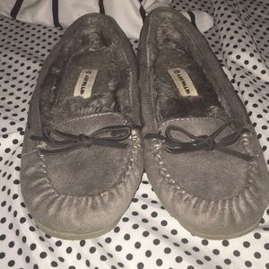 Grey moccasins